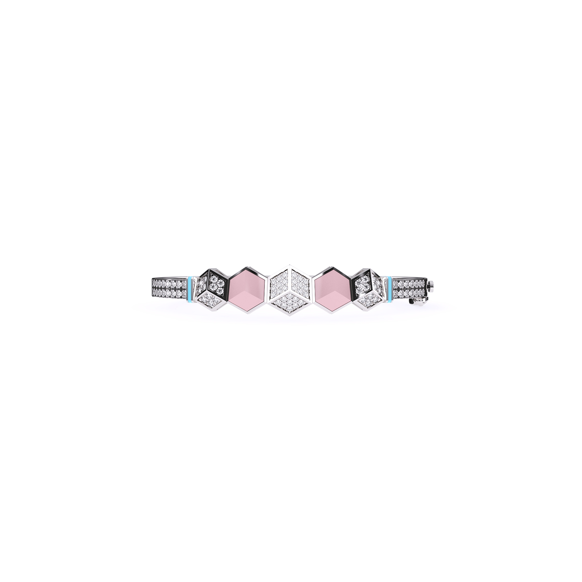 Impressive Round Cluster Diamond Bracelet